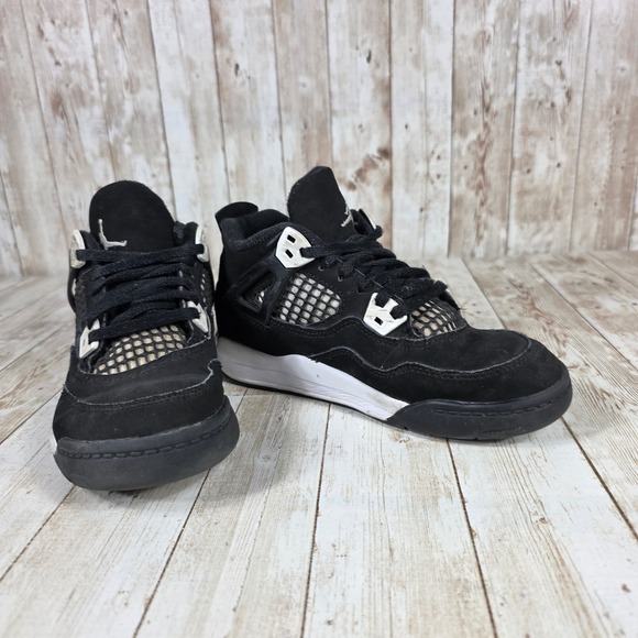 Jordan 4 Retro Black Cat Sneakers Youth Shoes‎ Comfortable Style 13C - Picture 6 of 8
